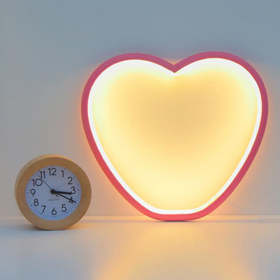Creative Aluminum Heart Shape LED Night Light Table Lamp
