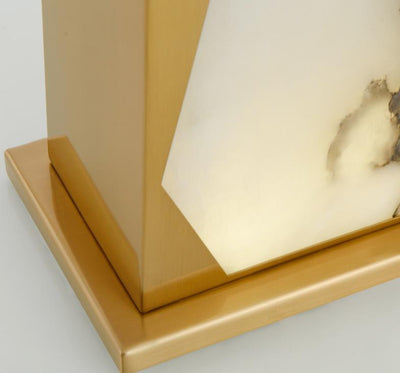 Moderne 1-flammige Tischlampe aus Marmor mit natürlicher Textur
