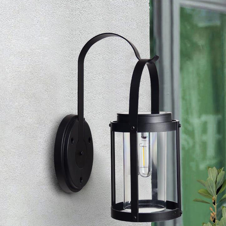 Solar wasserdichte tragbare LED-Außenwandleuchte 