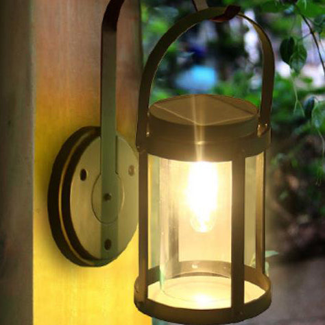 Solar wasserdichte tragbare LED-Außenwandleuchte 