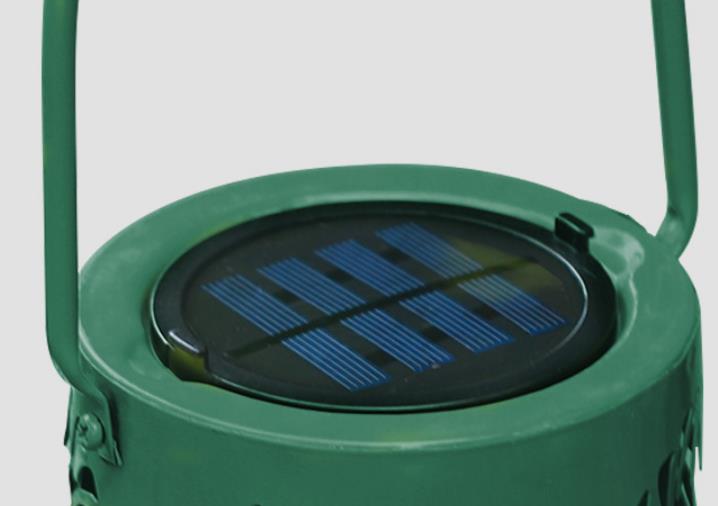 Solar wasserdichtes Eisen-Hohllblatt-Design LED Außen-Dekorationslicht 