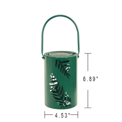 Solar Waterproof Iron Hollow Leaf Design LED Outdoor Decorative Light