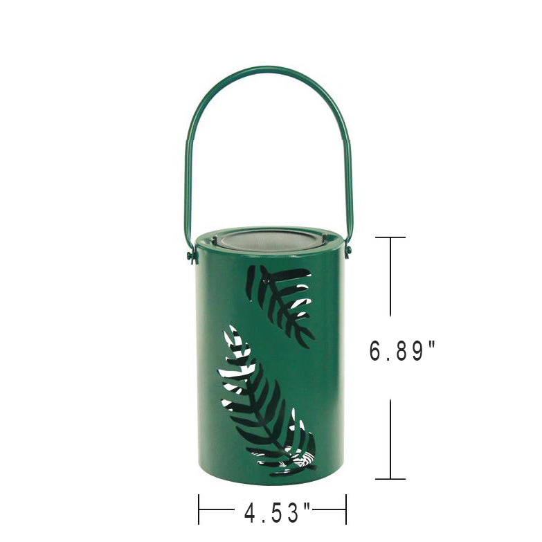 Solar Waterproof Iron Hollow Leaf Design LED Outdoor Decorative Light
