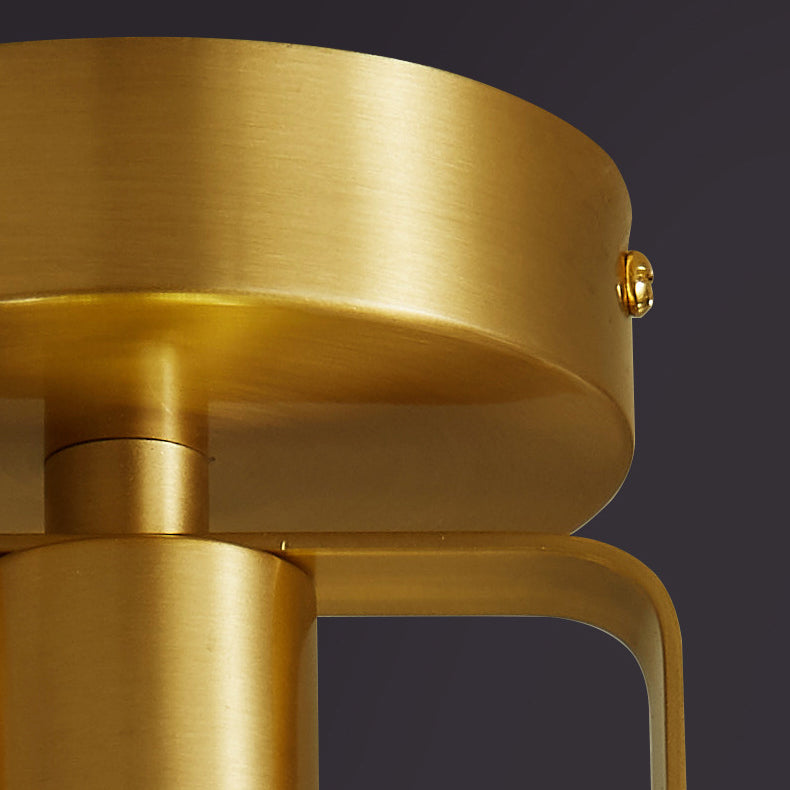 Industrielle Deckenleuchte mit All-Kupfer Blasenkristallkugel Design und LED 