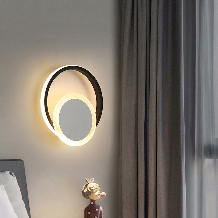 Nordic Einfacher Ring Kombination Design LED Wandleuchte 