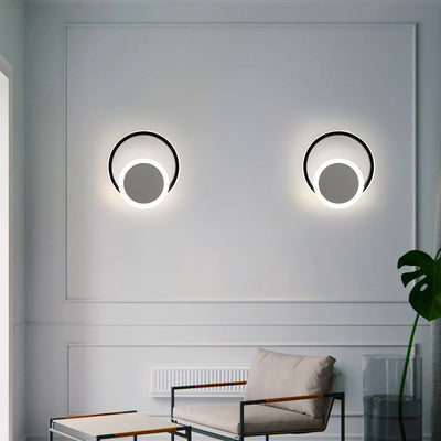 Nordische einfache Ring-Kombinations-Design-LED-Wandleuchte 