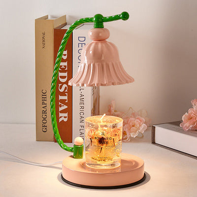Kreatives Blütendesign Duftkerze LED Schmelzwachs Tischlampe 