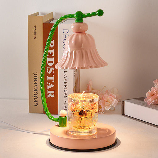 Kreatives Blütendesign Duftkerze LED Schmelzwachs Tischlampe 