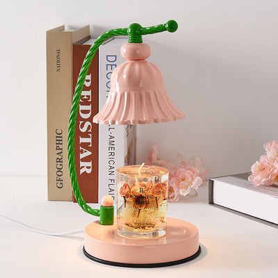 Kreatives Blütendesign Duftkerze LED Schmelzwachs Tischlampe 