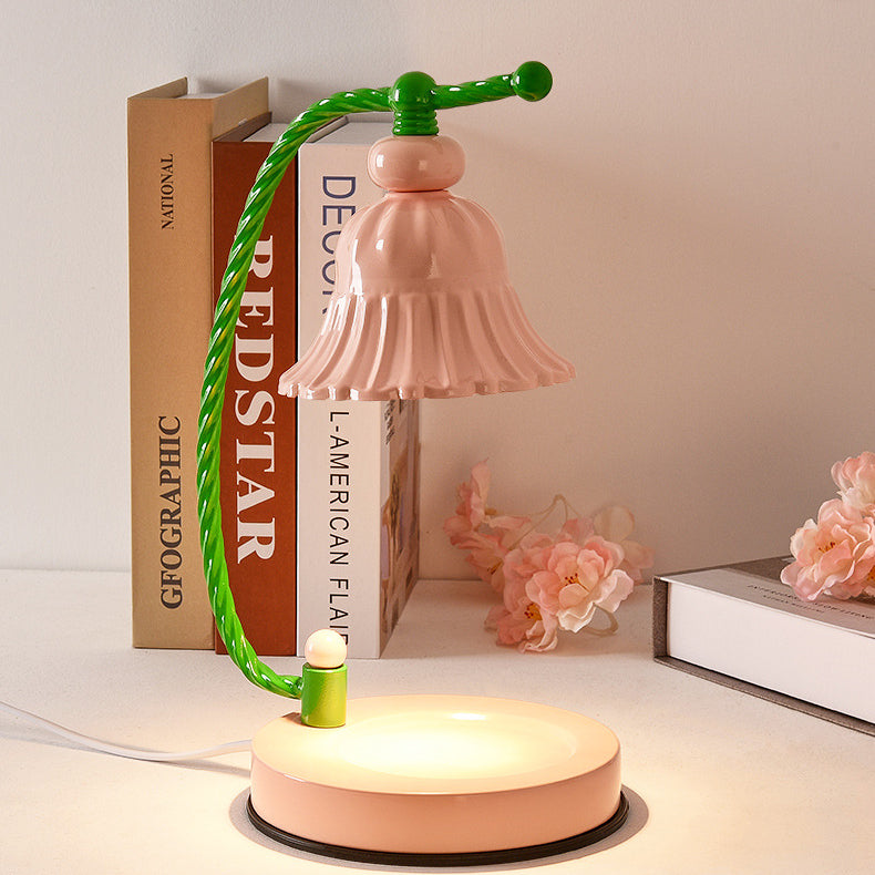 Creative Petal Design Duftkerzen-LED-Tischlampe mit schmelzendem Wachs