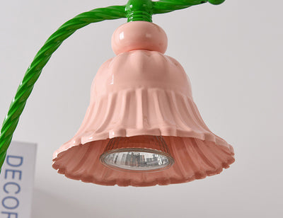 Kreatives Blütendesign Duftkerze LED Schmelzwachs Tischlampe 