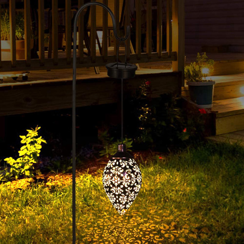 تصميم نمط إبداعي على شكل قطرة ماء شمسية LED ضوء خارجي باتجاهين 