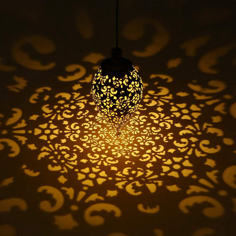 تصميم نمط إبداعي على شكل قطرة ماء شمسية LED ضوء خارجي باتجاهين 