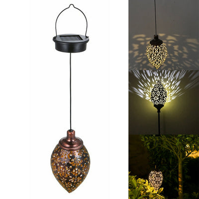 تصميم نمط إبداعي على شكل قطرة ماء شمسية LED ضوء خارجي باتجاهين 