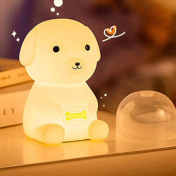 Lampe de table LED Creative Silicone Puppy Night Light 