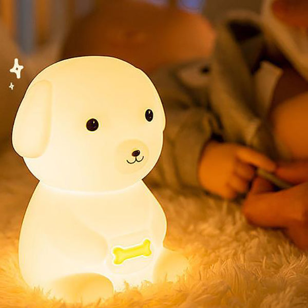 Lampe de table LED Creative Silicone Puppy Night Light 