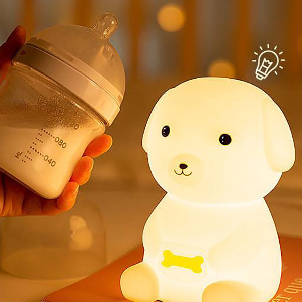 Lampe de table LED Creative Silicone Puppy Night Light 
