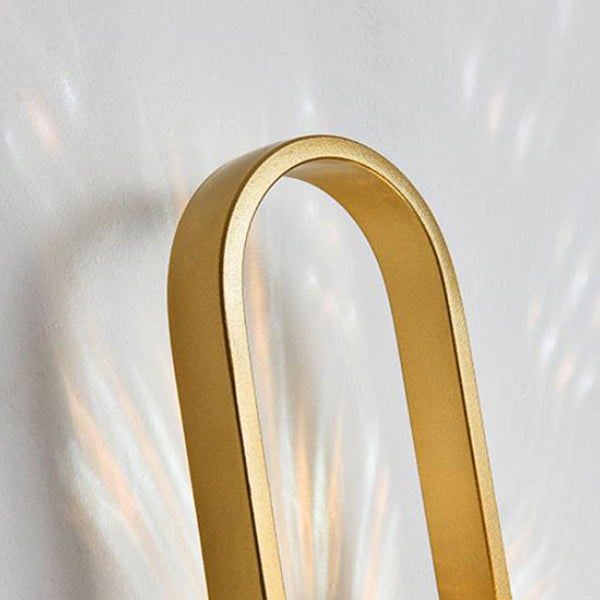 Lámpara de Aplique de Pared de 1 Luz con Diseño Nórdico Simple de Anillo Ovalado 
