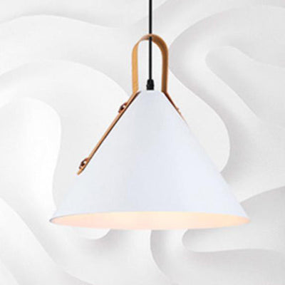 Nordic Minimalist Macaron Color Cone 1-Light Pendant Light