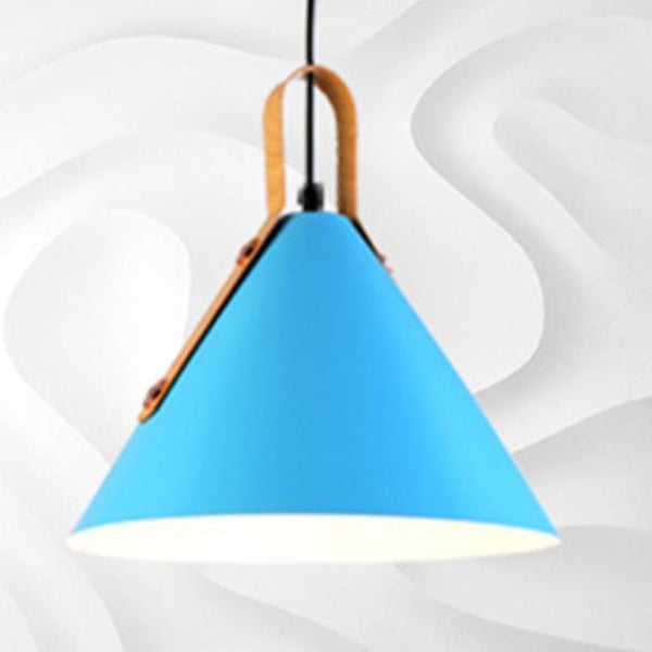 Nordisches minimalistisches Macaron-Farbkegel 1-Licht Pendelleuchte 