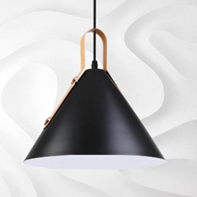 Nordic Minimalist Macaron Color Cone 1-Light Pendant Light