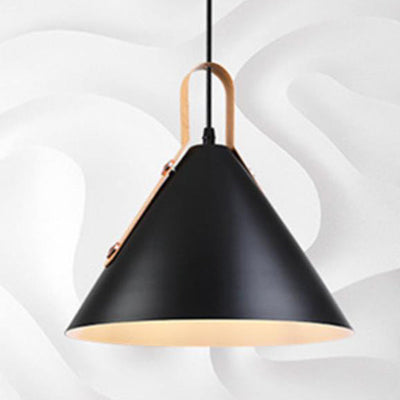 Nordic Minimalist Macaron Color Cone 1-Light Pendant Light