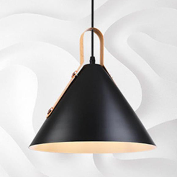 Nordic Minimalist Macaron Color Cone 1-Light Pendant Light