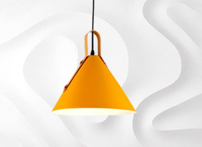 Nordic Minimalist Macaron Color Cone 1-Light Pendant Light