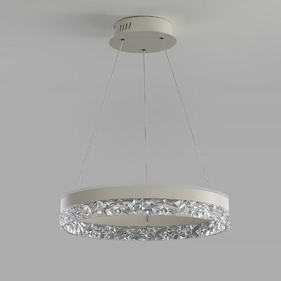 Moderner minimalistischer LED-Kronleuchter mit hohlem Design 