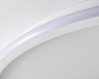 Modern Acrylic Round Minimalistic LED Flush Mount Fan Light