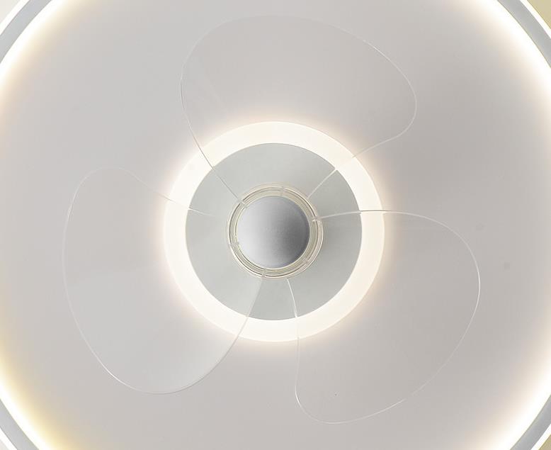 Modern Acrylic Round Minimalistic LED Flush Mount Fan Light