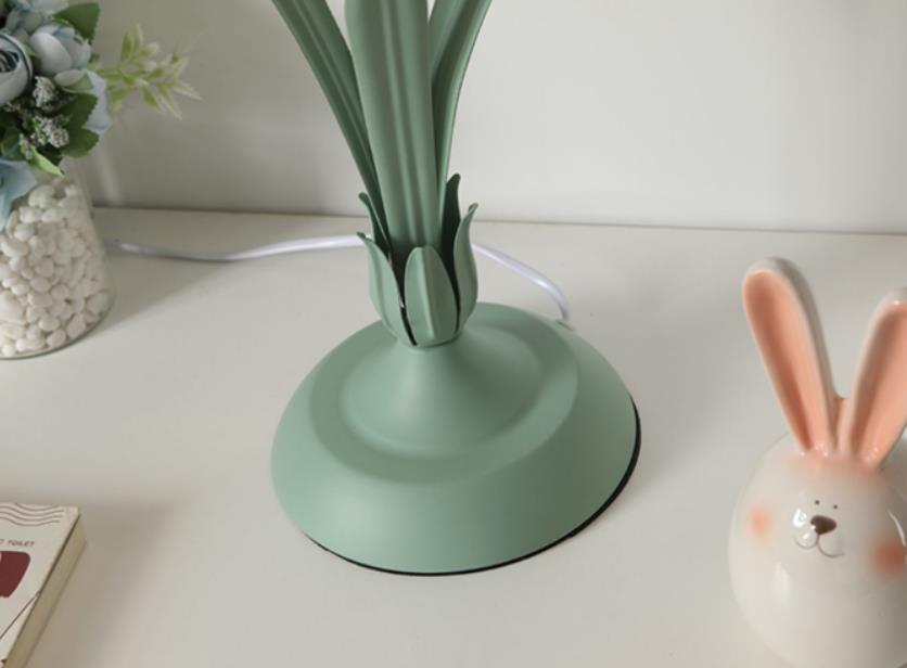 Diseño de Flores Europeo Moderno Lámpara de Mesa de 1 Luz 