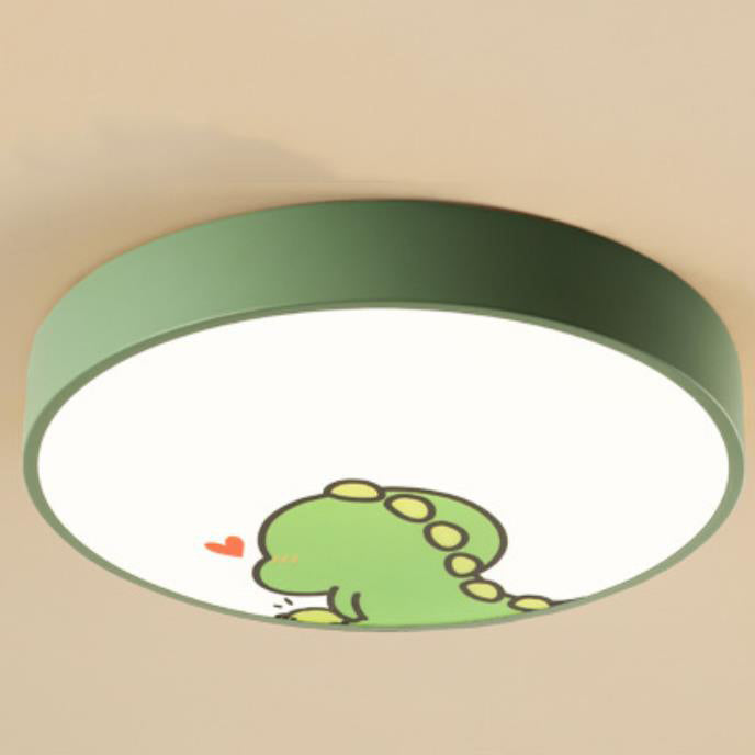 Plafonnier LED rond coloré et créatif pour enfants 