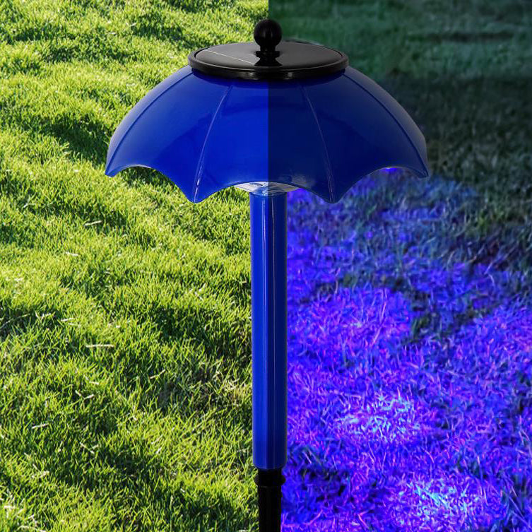Diseño de Sombrilla Solar Lámpara de Piso Decorativa con LED para Jardín 