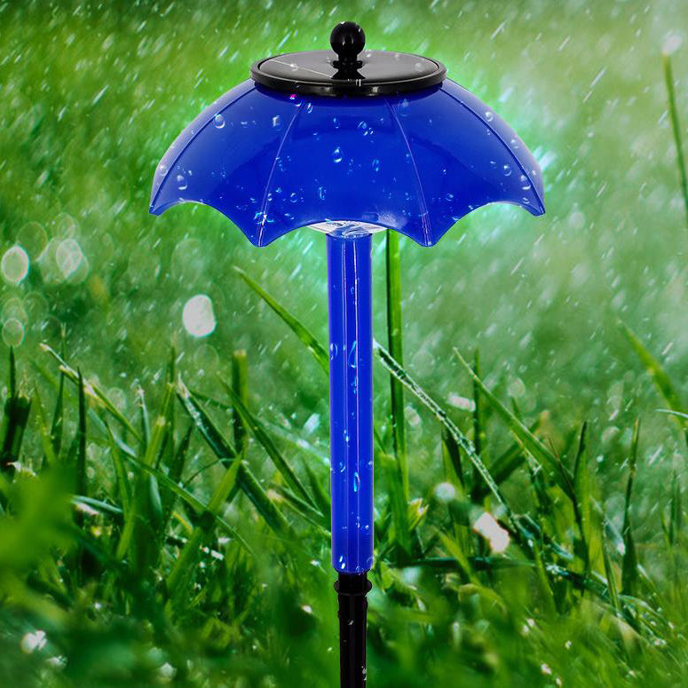 Solar Umbrella Design LED Lawn Decoration Floor Lamp