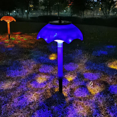 Solar Umbrella Design LED Lawn Decoration Floor Lamp