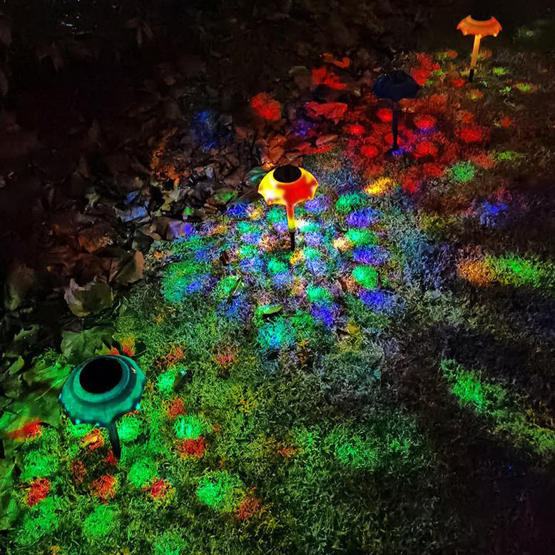 تصميم مظلة شمسية LED زينة حديقة مصباح أرضي 