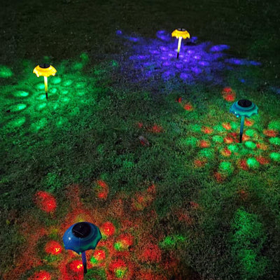 Solar Umbrella Design LED Lawn Decoration Floor Lamp