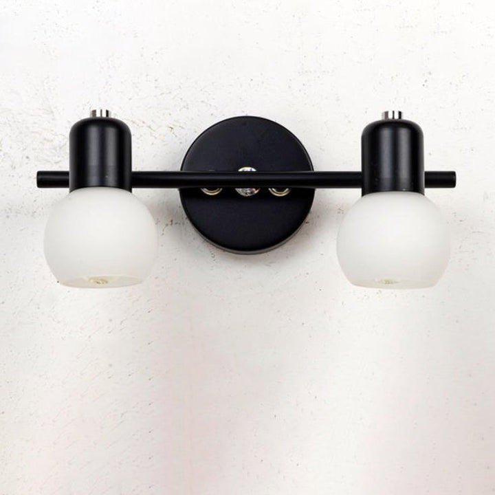 Vintage Weißes Glas Kuppel Schminklicht 2/3 Licht Wandleuchte 