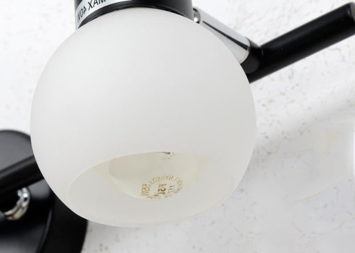 Vintage Weißes Glas Kuppel Schminklicht 2/3 Licht Wandleuchte 