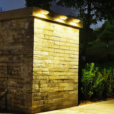 Solar Square Sink Design Outdoor Waterproof LED Garden Fence Wall Sconce Lamp
