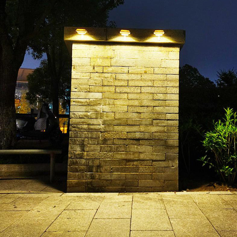 Solar Square Sink Design Outdoor Waterproof LED Garden Fence Wall Sconce Lamp