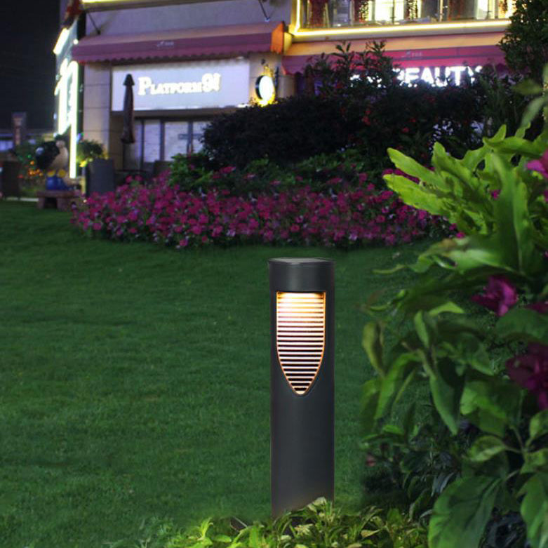 Solar Waterproof Cylinder Design LED Outdoor Landscape Decorative Lawn Light