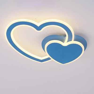 Modern Creative Heart Shaped LED Flush Mount Ceiling Light