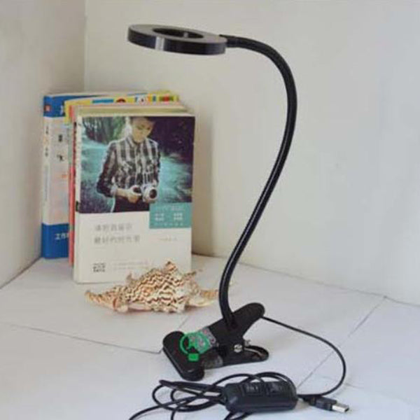 Creative Simple USB Hose Button LED Reading Clip Desk Lamp