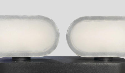 Modern Minimalist Aluminum Outdoor Double Head Adjustable LED Wall Sconce Lamp