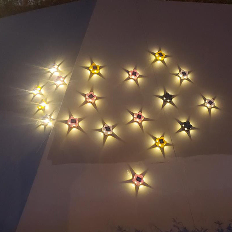 Lampe murale décorative étanche moderne pour extérieur en prune solaire 