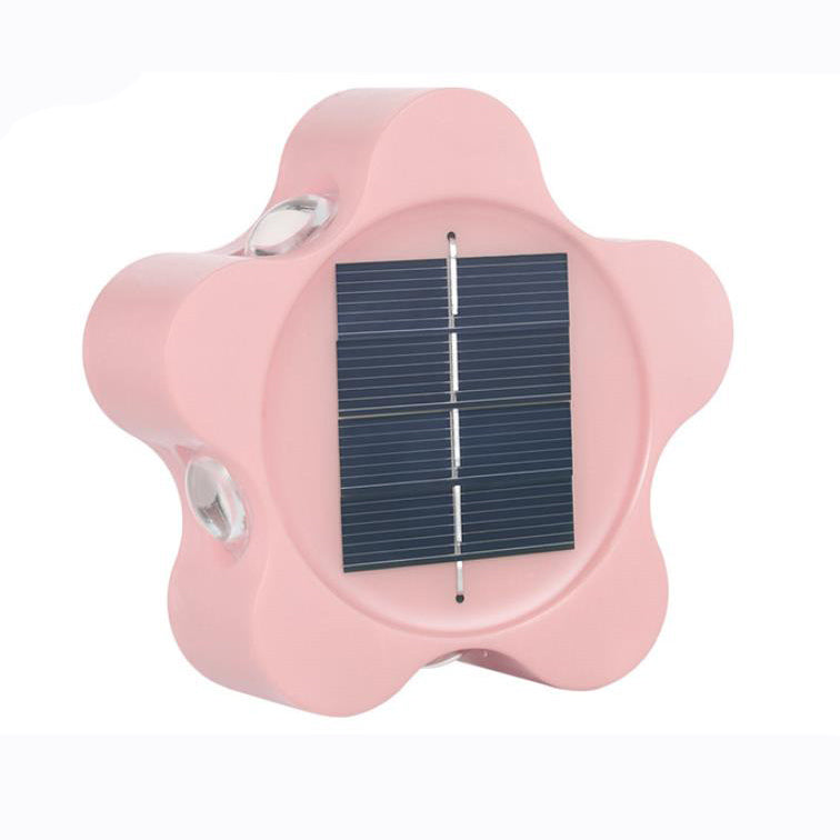 Modern Solar Plum Outdoor Waterproof Decorative Wall Sconce Lamp