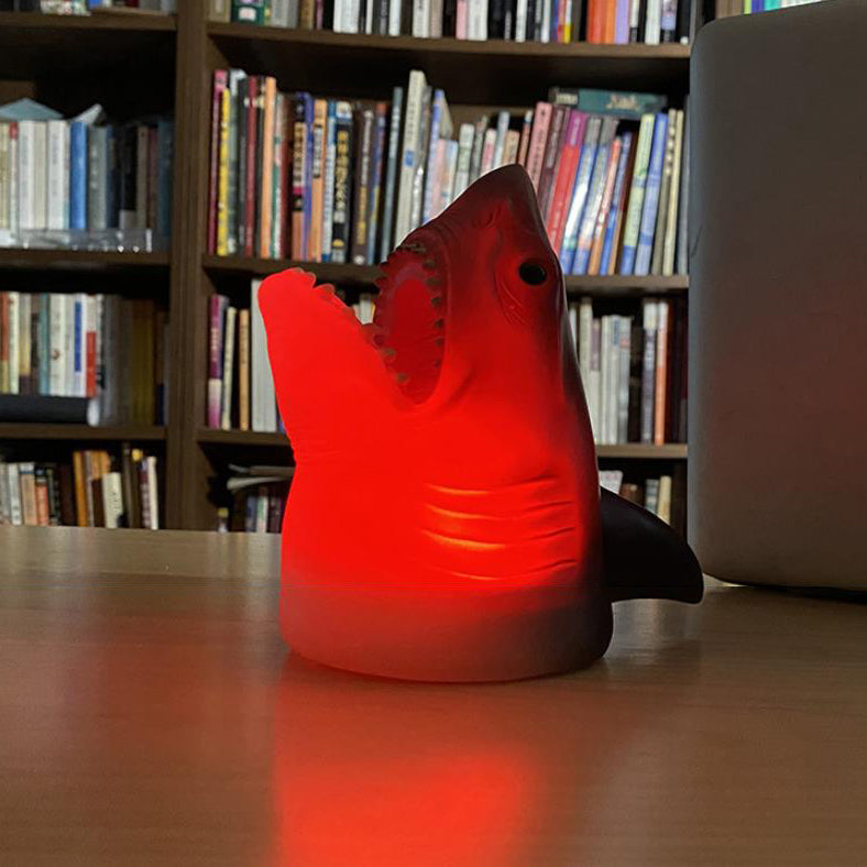 Creative Shark Silicone Pat LED Night Light Table Lamp
