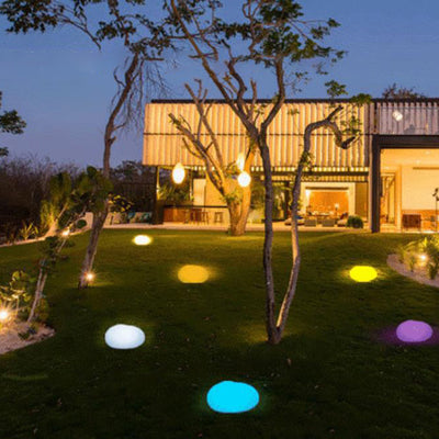 Modern Pebble PE Luminous Waterproof Outdoor Lawn Landscape Light